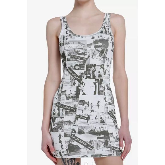 Pretty Garbage Vintage Photo Bodycon Dress Size Small Nwt - Picture 1 of 7